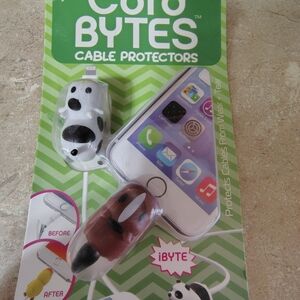 Cable Protectors Duo - White & Brown